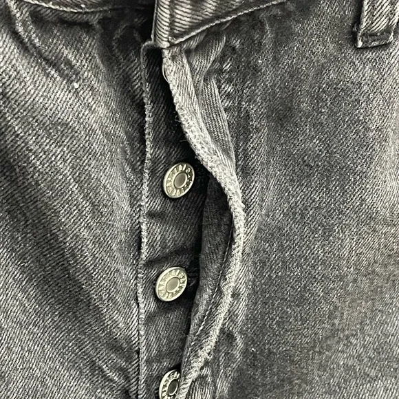 Agolde Black Jean Shorts - Picture 8 of 13